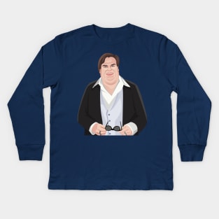 Chris Farley - Awesome Vector Art Kids Long Sleeve T-Shirt